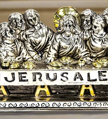 Jerusalem Last Supper Silver Statue